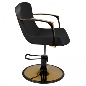 Gabbiano styling chair golden Bologna black (132661)