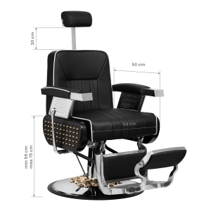 Gabbiano Barber Chair Livio black   (136677)