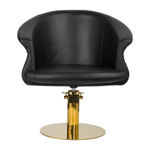 Gabbiano hairdressing chair Wersal gold black (135420)