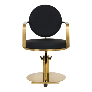 GABBIANO HAIRDRESSING CHAIR ARRAS BLACK GOLD (136679)