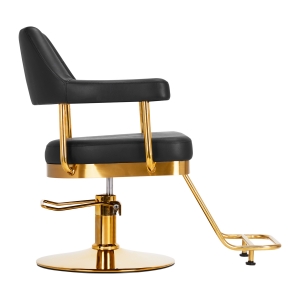 Gabbiano hairdressing chair Granda gold black (146702)