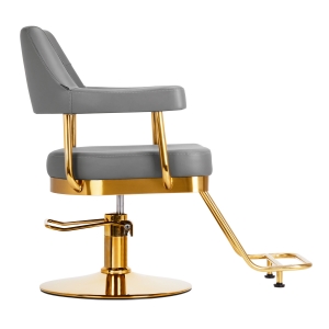 Gabbiano hairdressing chair Granda gold grey (146703)