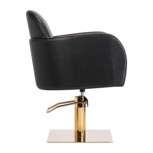 Gabbiano hairdressing chair Malaga gold black (146704)
