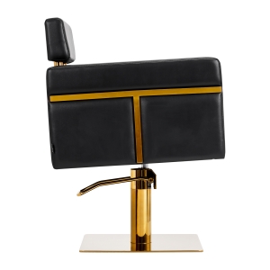 Gabbiano hairdressing chair Toledo gold black (146708)