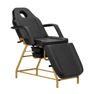 Cosmetic chair 557G with cuvettes black (147250)