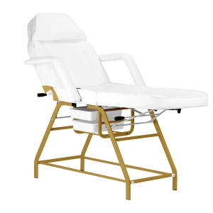 Cosmetic chair 557G with cuvettes white (147251)