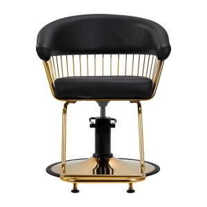 Gabbiano hairdressing chair Lille gold black (147324)