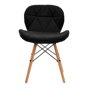 4Rico Cosmetic chair QS-186 black velvet (147836)