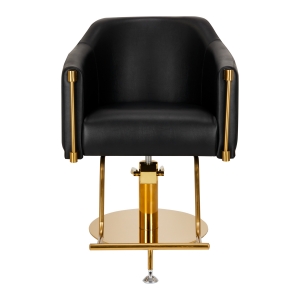 Hairdressing chair Burgos black gold   (148030)
