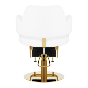 Hairdressing chair Gabbiano Linz NQ Gold White  (148061)