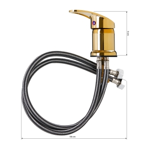 Faucet for a hairdressing wash unit, gold (148069)