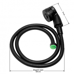 Black hairdressing handset (147186)