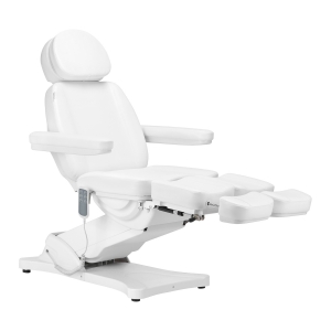 Electric cosmetic chair SILLON CLASSIC 3 motors with pedi cradle white (148292)