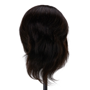 Gabbiano WZ3 hairdressing training head, natural hair, color 1#, length 8" (148405)