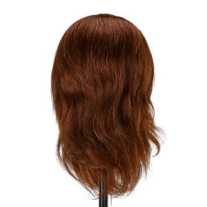 Gabbiano WZ4 training head with beard, natural hair, color 4#, length 8"+6" (148408)