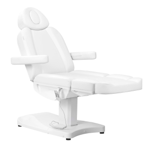 Electric cosmetic chair Azzurro 803D 3-motors white (148393)