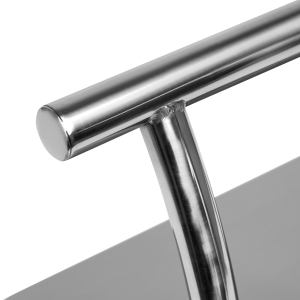 Hairdressing footstool L005S silver (149592)