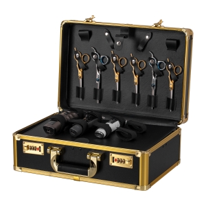 Barber case golden black  (125645)