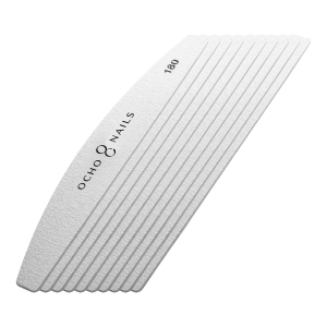Ocho Nails replacement papers for half-moon metal file. 180 10 pcs. (150145)