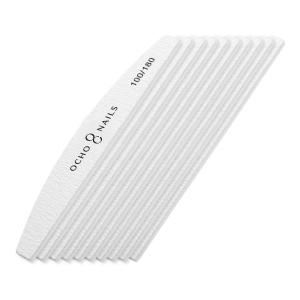 Ocho Nails half-moon file 100/180 10 pcs. (150148)