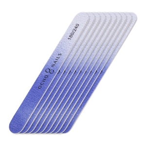 Ocho Nails straight file 180/240 10 pcs colour (150160)