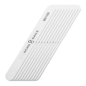 Ocho Nails straight file 80/100 10 pcs. (150162)