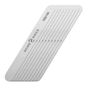 Ocho Nails straight file slim 100/180 10 pcs. (150163)