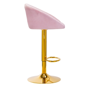 4Rico Bar Hocker QS-B16G pink velvet (150120)