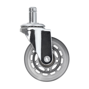Roll Speed silver press-on stool wheel set of 5 pieces (150183)