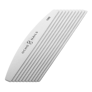 Ocho Nails replacement papers for half-moon metal file. 100 10 pcs. (150144)