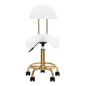 Cosmetic stool 6001-G gold white second category (154521)