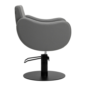 Gabbiano hairdressing chair Sewilla Gray black base (154166)