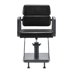 Gabbiano hairdressing chair Porto gray black (154139)