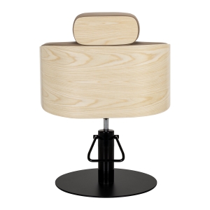 Gabbiano Wratislavia hairdressing chair beige black base  (154164)