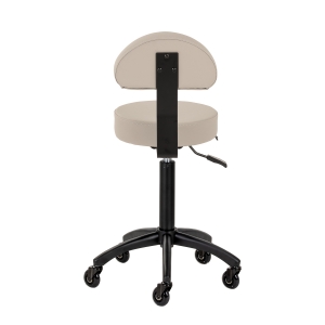 Gabbiano hairdressing stool D026 grey-beige (154214)