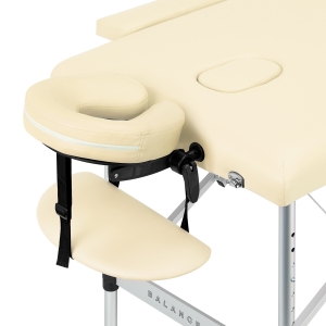 BALANCE aluminium folding massage table 2 segment cream (155270)