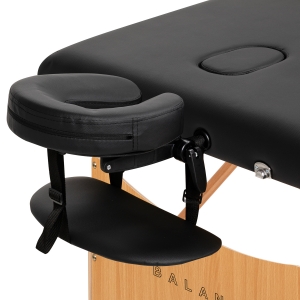 BALANCE wooden folding massage table 2 segment black (155273)