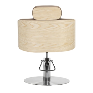Gabbiano Wratislavia hairdressing chair beige chrome base (155758)