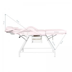 Ivette eyelash treatment chair pink (133145)