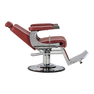 Gabbiano Visionerio barber chair red chrome frame (155244)