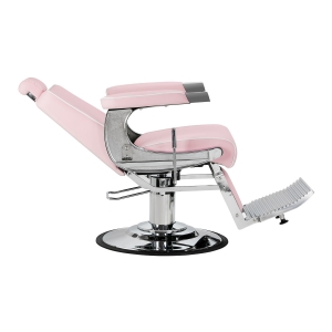 Gabbiano Visionerio barber chair pink chrome frame (155269)