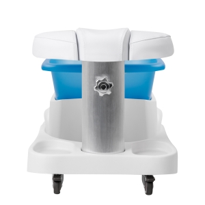 Azzurro shower tray with massager and white trolley (154355)