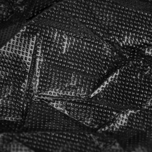 Disposable plastic sheet with elastic band black (155712)