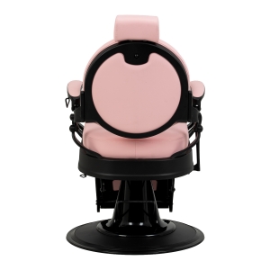 Barber chair Gabbiano President pink with black base (155248)
