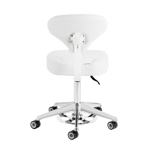 Cosmetic stool Azzurro 156-F bump-up snow-white (155913)