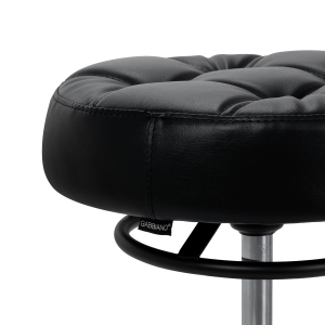 Hairdressing stool Gabbiano D054 black with black base (155869)