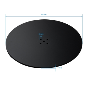 Base for hairdressing chair L010 round black (142936)