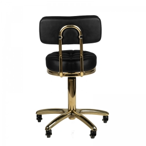 ACTIVESHOP Cosmetic stool gold am-961 black
