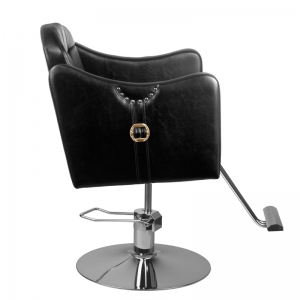 Hair system hairdressing chair 0-90 black (123788)