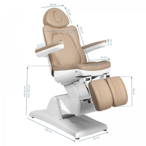 Electric cosmetic chair azzurro 870s pedi 3 strong cappuccino (109085)